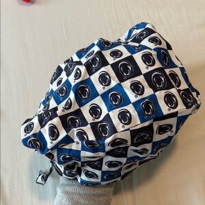 Penn State Blue and White Checkered scrub cap